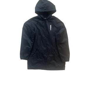 Obey Lonely Hearts Club Hooded Coaches Jacket Windbreaker Black